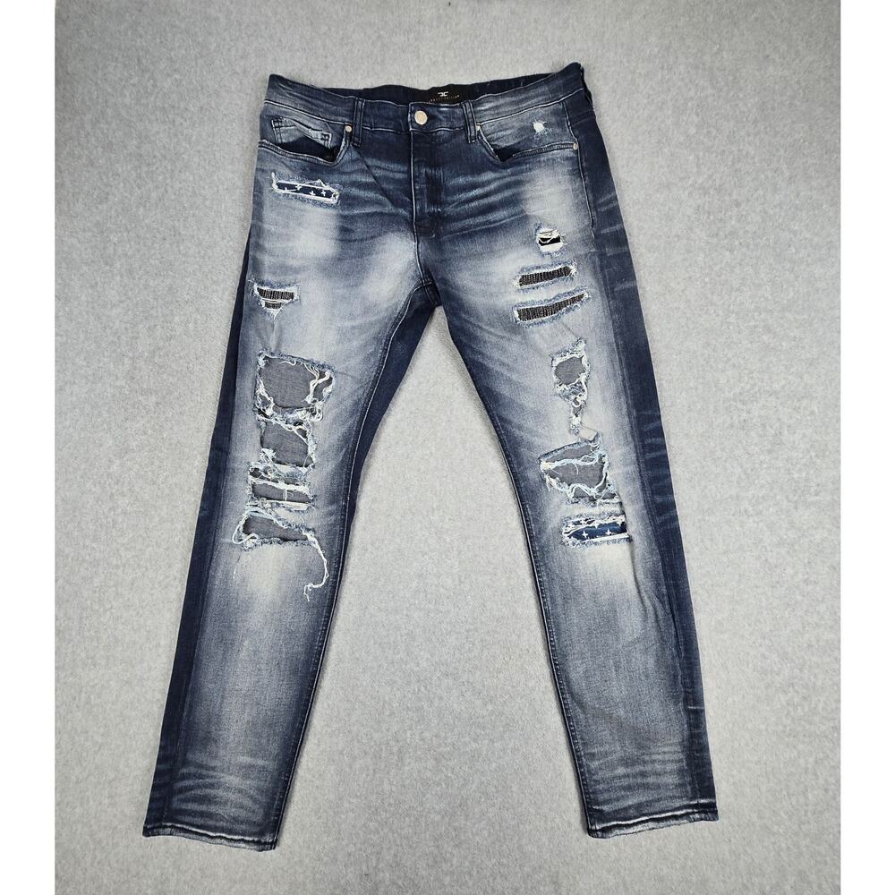 Jordan Craig Mens 36x32 Distressed Legacy Edition Aaron Jeans